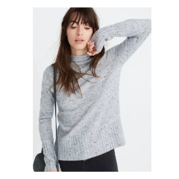 Madewell Grey Turtleneck Sweater - Picture 1 of 8